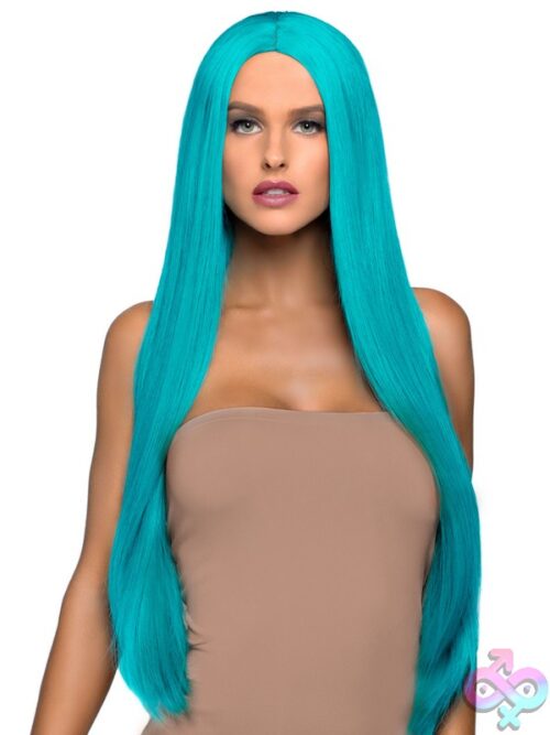 33 Long Straight Center Part Wig