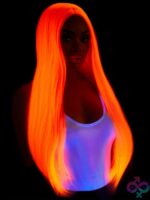33 Long Straight Center Part Wig