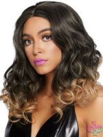 18 Curly Ombre Long Bob Wig