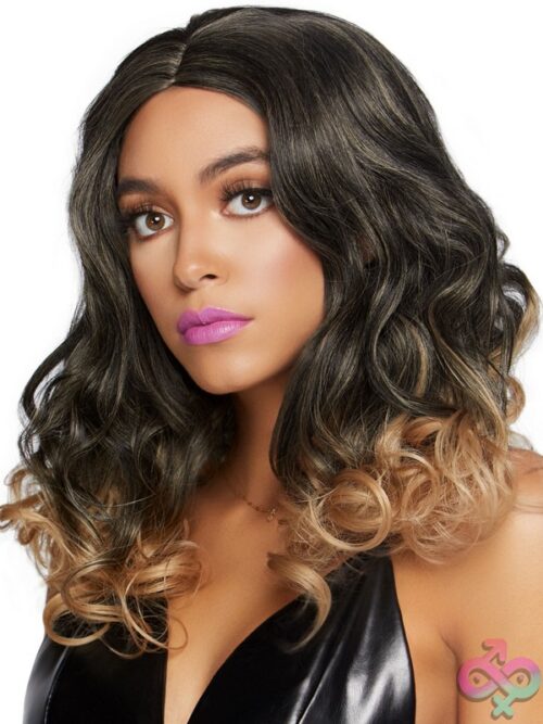 18 Curly Ombre Long Bob Wig