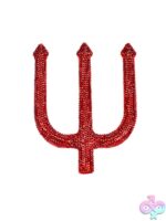 Detachable Rhinestone Pitch Fork