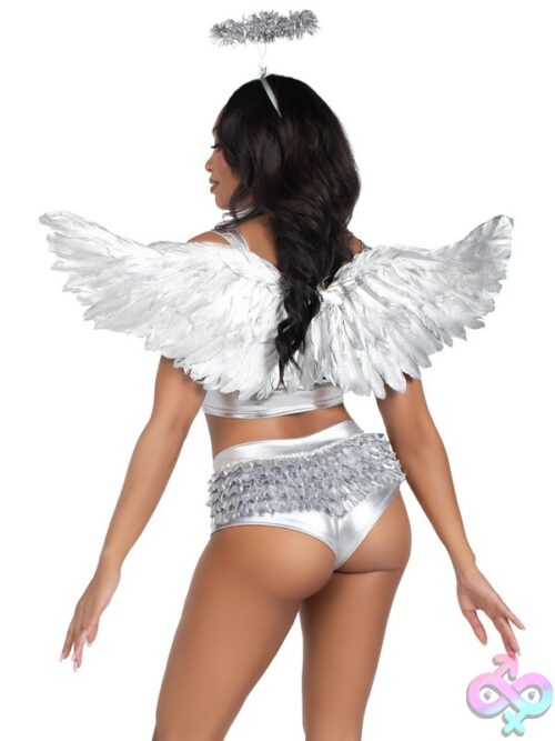 2 Piece Metallic Angel Costume Kit
