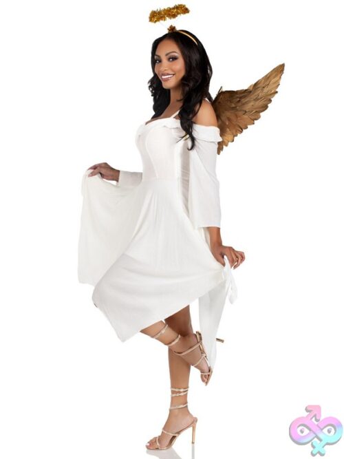 2 Piece Metallic Angel Costume Kit