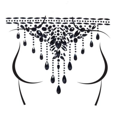 Choker Body Jewels Sticker by Leg Avenue — sparkling lingerie accessory