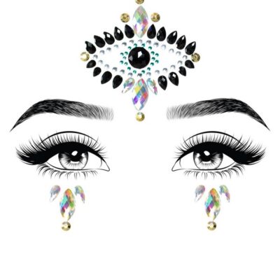 Jewels Sticker and Body Glitter Packets — Divinity Face Jewels by Leg Avenue