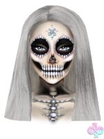 Skeleton Face and Chest Jewels Sticker