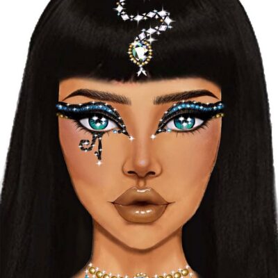Cleopatra Face Jewels Sticker