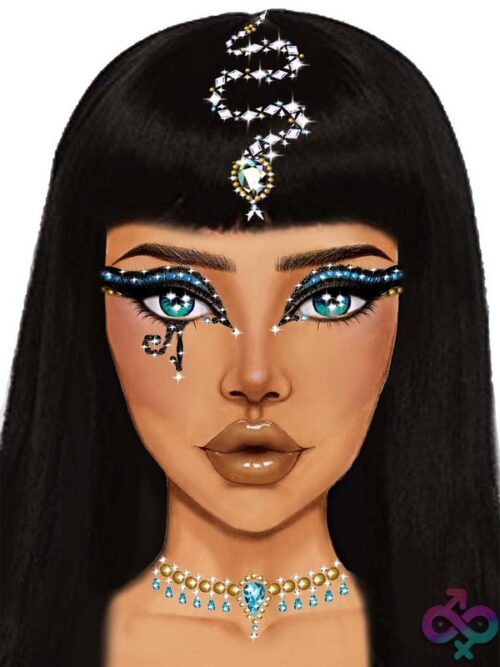 Cleopatra Face Jewels Sticker