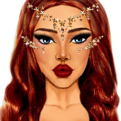 Star Sign Face Jewels Sticker