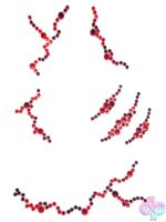 Bloody Face Jewels Sticker by Leg Avenue — bold dramatic accessories sticker