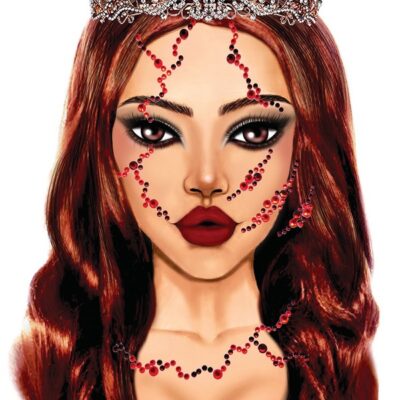 Bloody Face Jewels Sticker