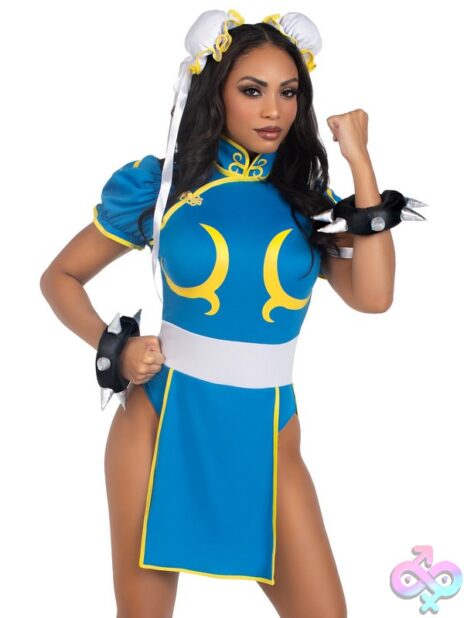 Street Fighter Chun Li Costume 3 Piece Set by Leg Avenue