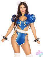 4 Piece Street Fighter Battle Chun Li Costume
