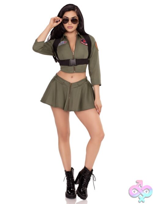 3 Piece Top Gun Fighter Pilot Costume