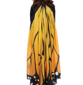 Leg Avenue Sex Toys - Festival Butterfly Wing Halter Cape - Orange/  - One Size - Black
