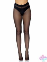 Opaque Sheer to Waist Tights Cotton Crotch