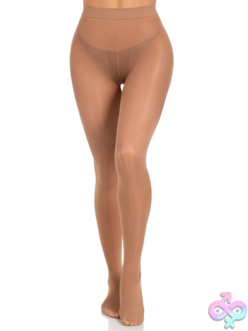Opaque Sheer To Waist Tights Cotton Crotch