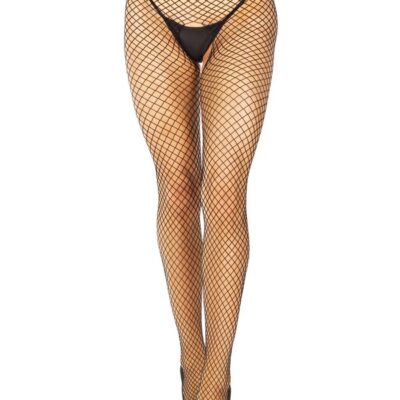 Industrial Net Crotchless Tights by Leg Avenue — bold sheer lingerie