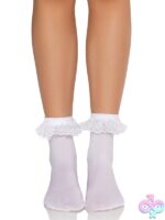 Lace Ruffle Nylon Anklets