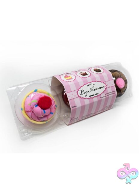 socks set 3 Piece Cupcake Socks Set by Leg Avenue