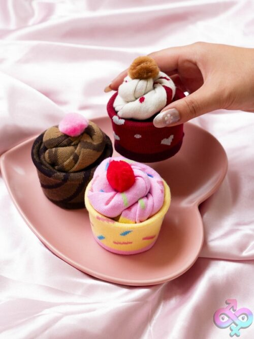 3 Piece Cupcake Socks Set
