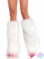 Furry Metallic Shimmer Leg Warmers