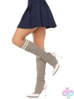 Ribbed Stirrup Leg Warmers Athletic Stripe
