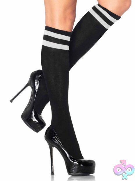 Athletic Knee Highs by Leg Avenue — bold stockings from Discreet Toys