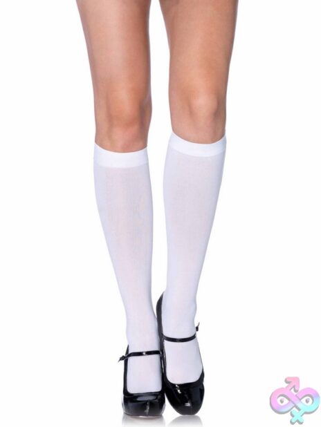 Nylon Opaque Knee Highs