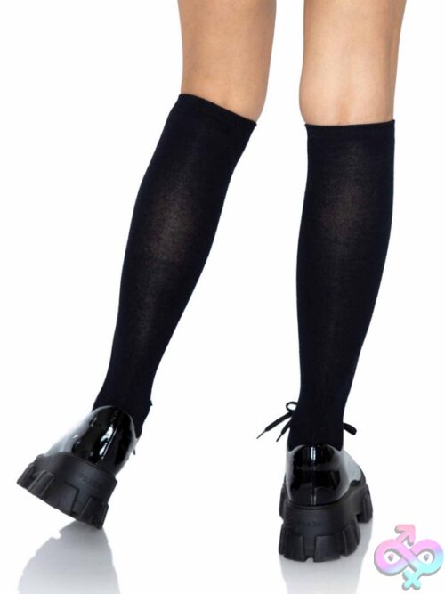 Acrylic Skeleton Over The Knee Socks