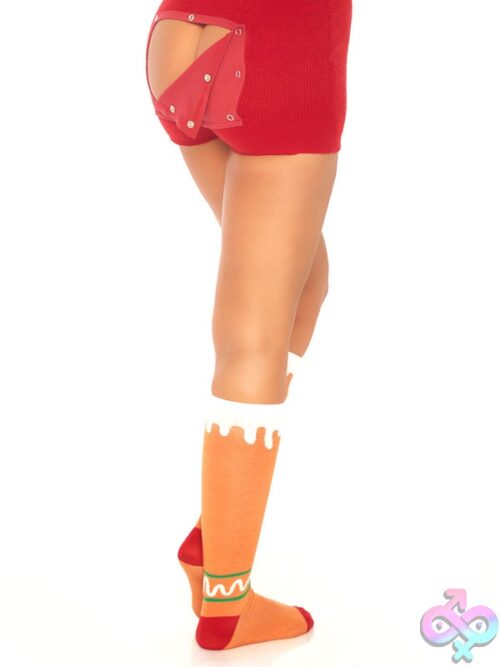 Gingerbread Man Knee High Socks