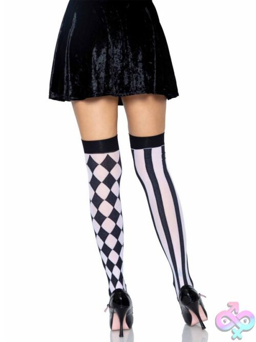 Harlequin Thigh Highs