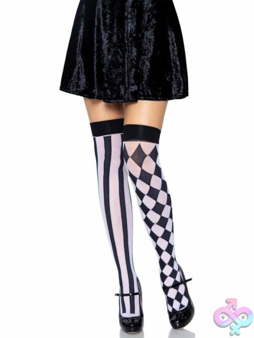 Harlequin Thigh Highs