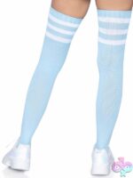 3 Stripes Athletic Ribbed Thigh Highs