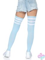 3 Stripes Athletic Ribbed Thigh Highs