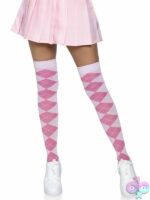Argyle Knit Over the Knee Socks by Leg Avenue — knee socks lingerie accessory