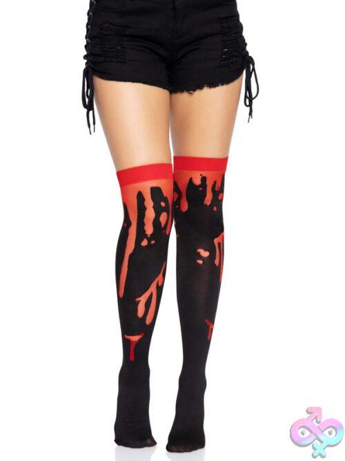 Splatter Thigh Highs