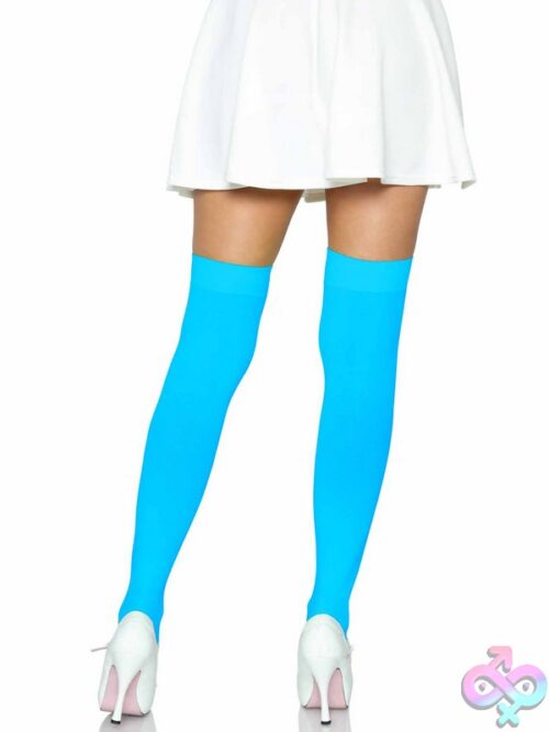 Opaque Nylon Thigh Highs