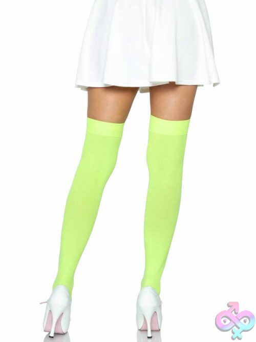 Opaque Nylon Thigh Highs