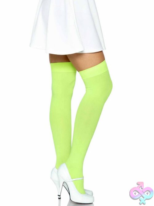 Opaque Nylon Thigh Highs