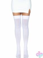Opaque Nylon Thigh Highs