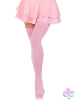 Opaque Nylon Thigh Highs
