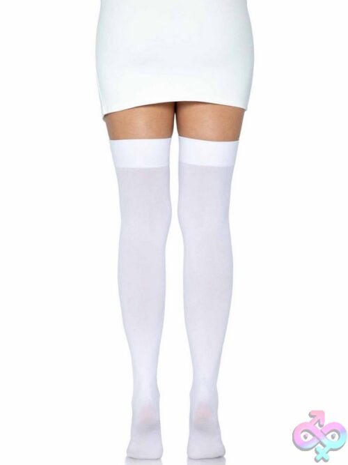 Opaque Nylon Thigh Highs