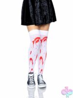 Zombie thigh-highs Bloody Zombie Thigh Highs by Leg Avenue
