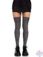 Knit thigh-highs Heather Rib Knit Thigh Highs by Leg Avenue