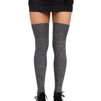 Knit thigh-highs Heather Rib Knit Thigh Highs by Leg Avenue