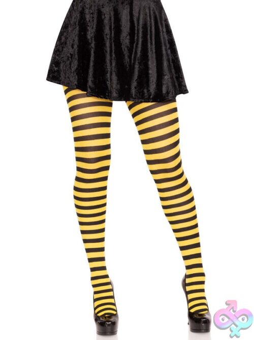 Nylon Striped Tights