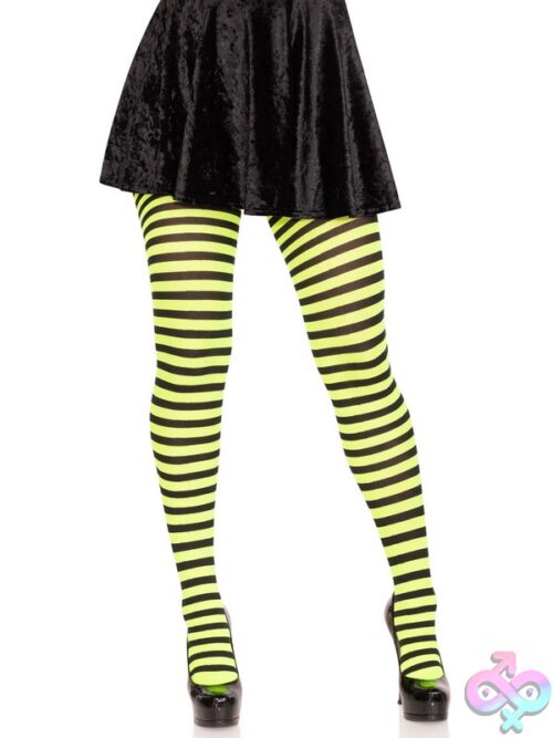 Nylon Striped Tights