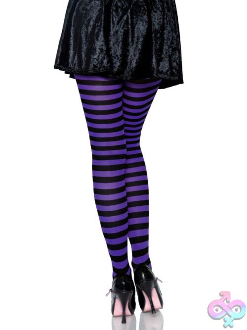 Nylon Striped Tights