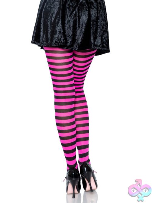 Nylon Striped Tights